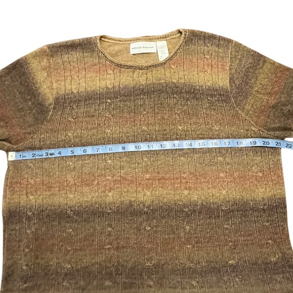 Alfred Dunner Women's Large Ombré Pullover Sweater - Picture 3 of 8